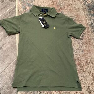 BOYS Polo Ralph Lauren Green Polo Shirt NWT